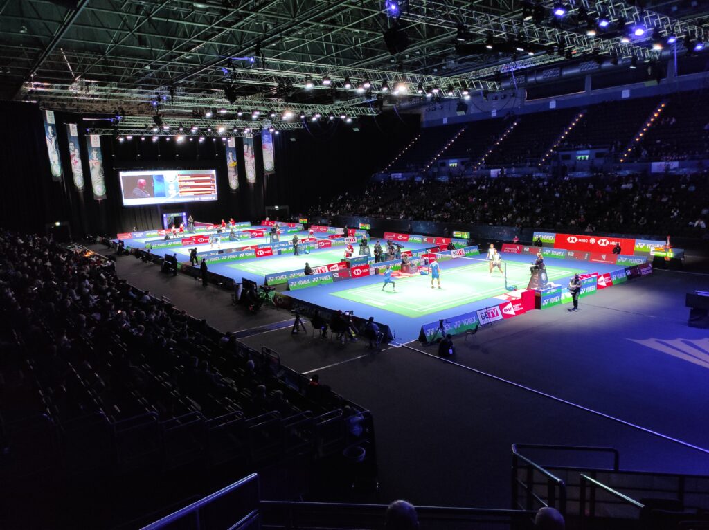 All England Championships Badminton Arena Court View